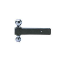 1 7/8in and 2in Double Ball Hitch Double Ball Mount Chrome or Black Powder-Coat